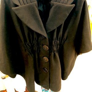 Black Cape Coat XS/S